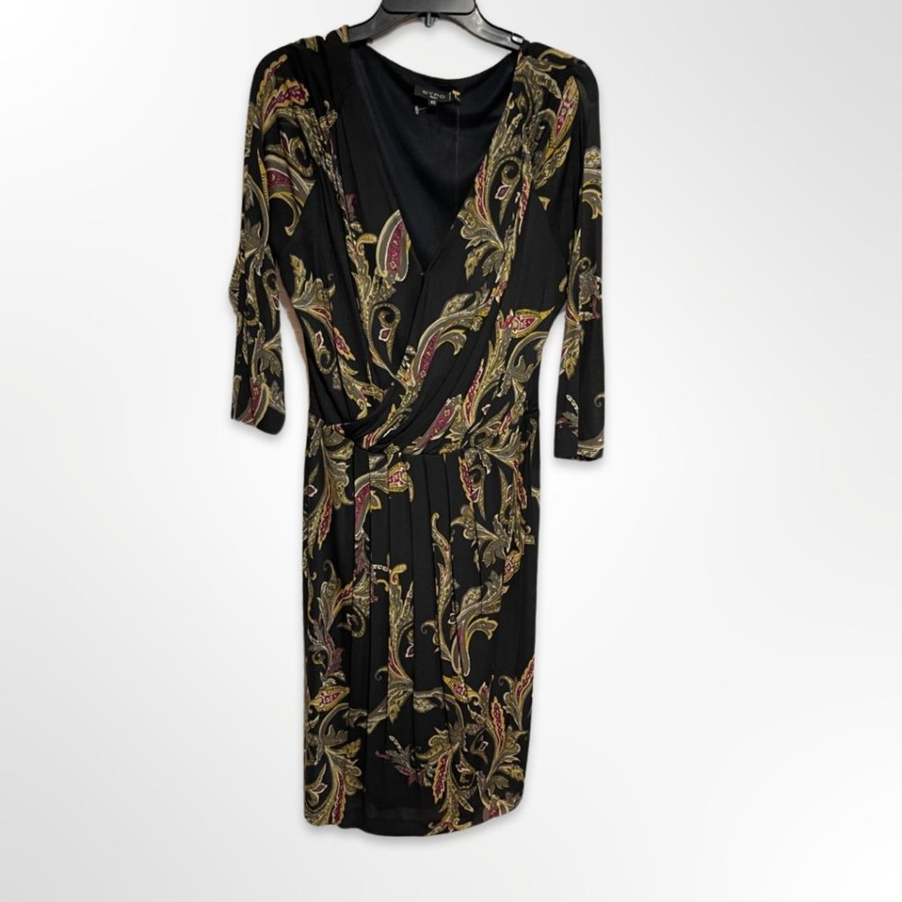 Etro Printed Wrap Effect Dress Size 46